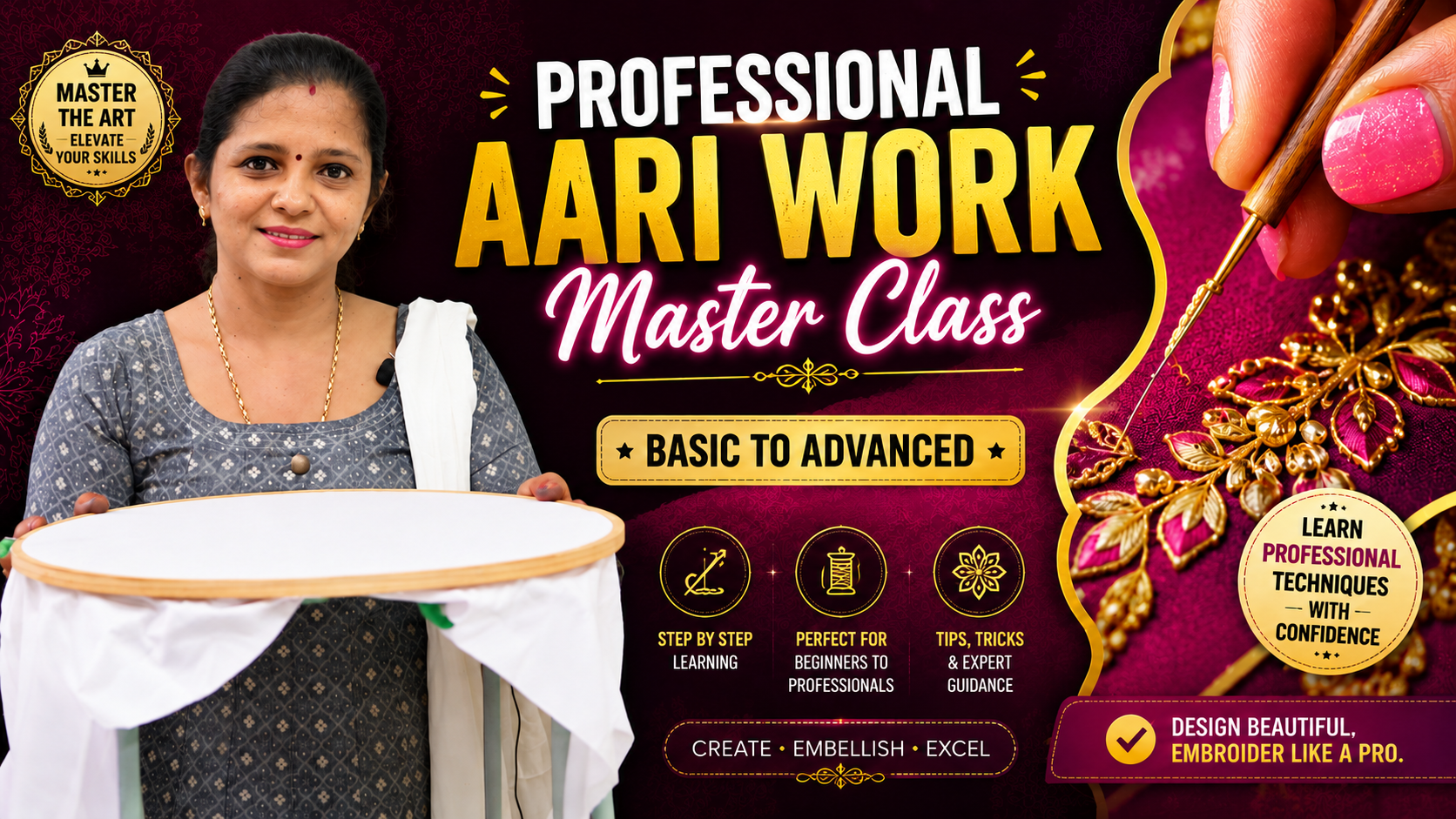Professional Aari work Master Class