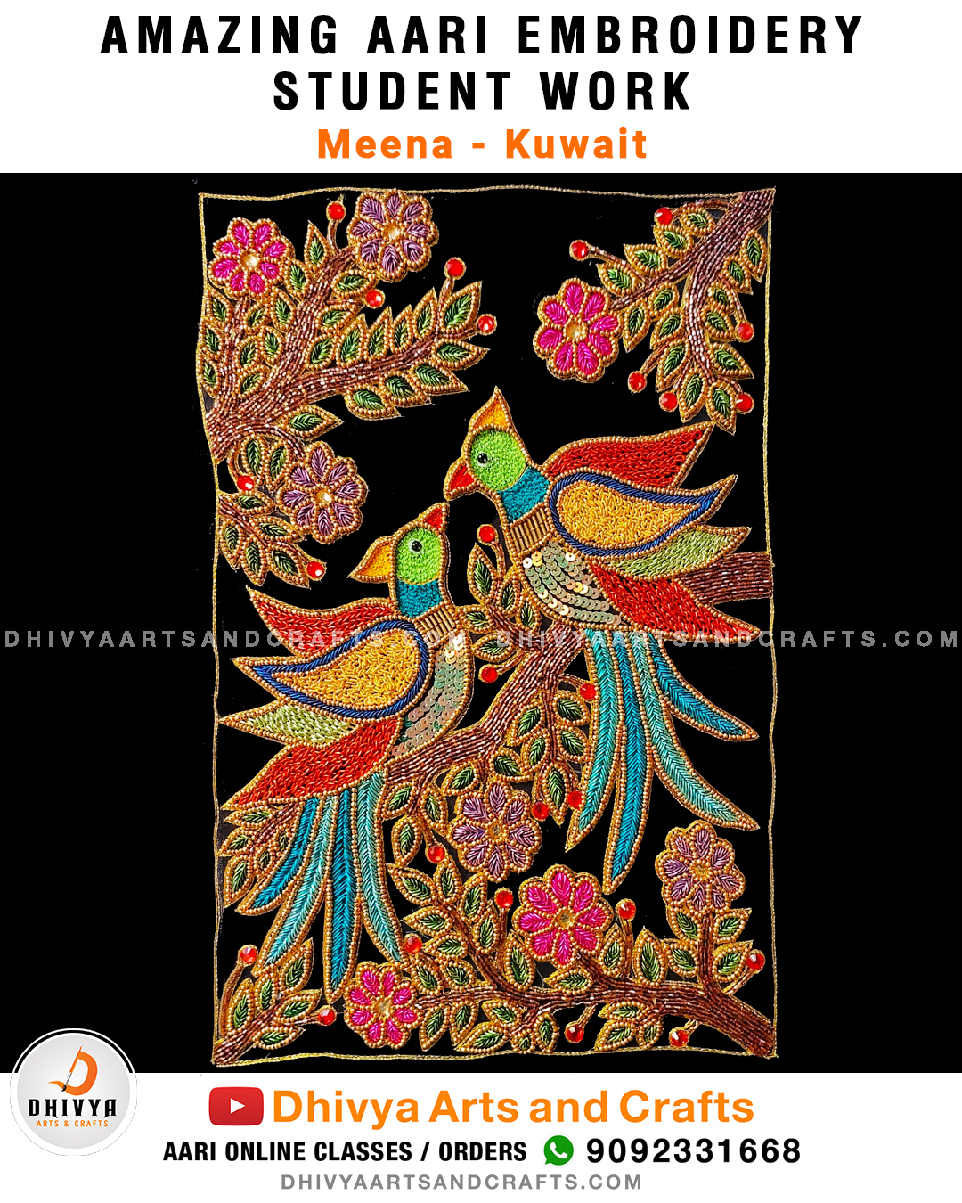 Amazing Aari Work by Meena - Kuwait