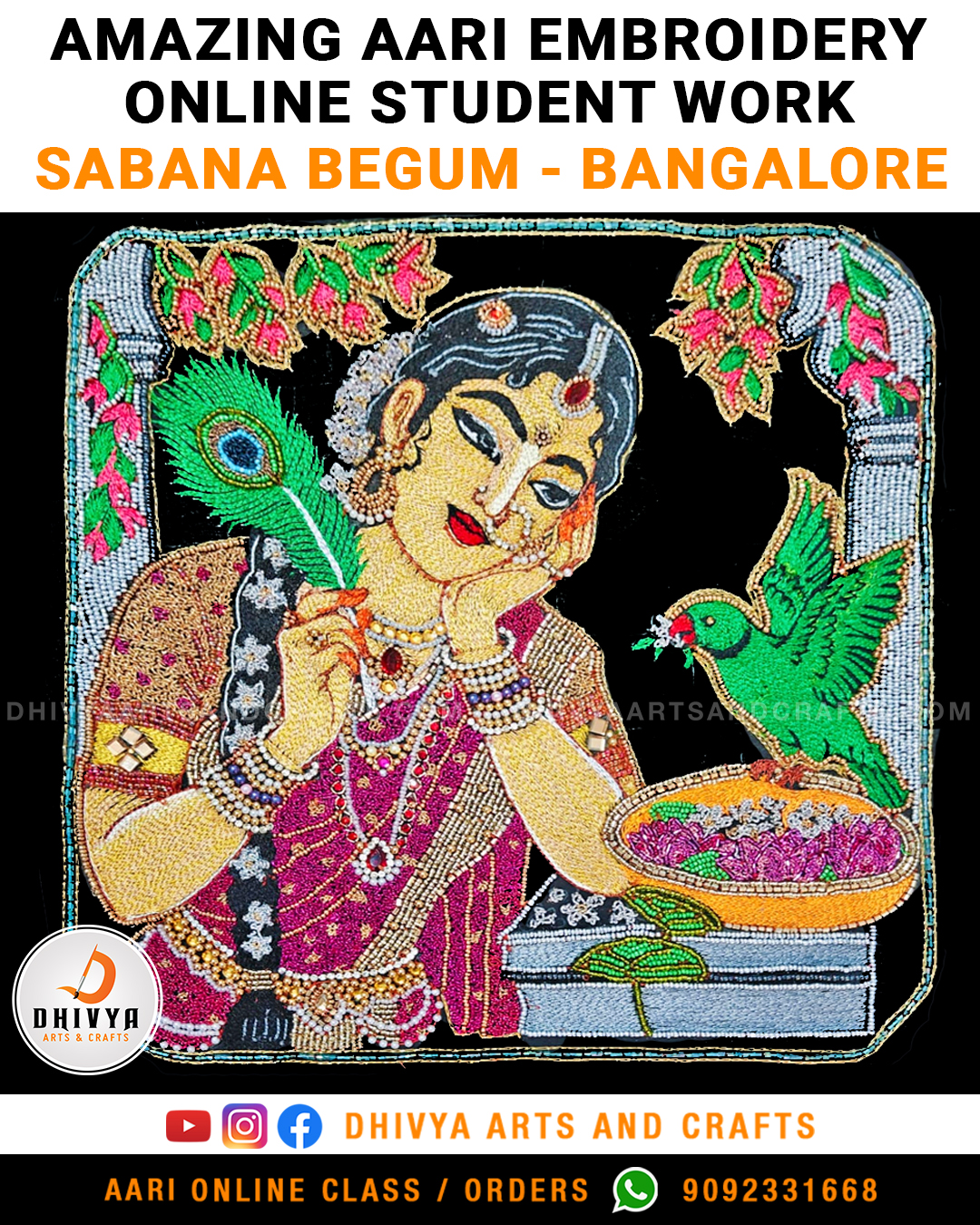 Amazing Aari Work by  Sabana Begum