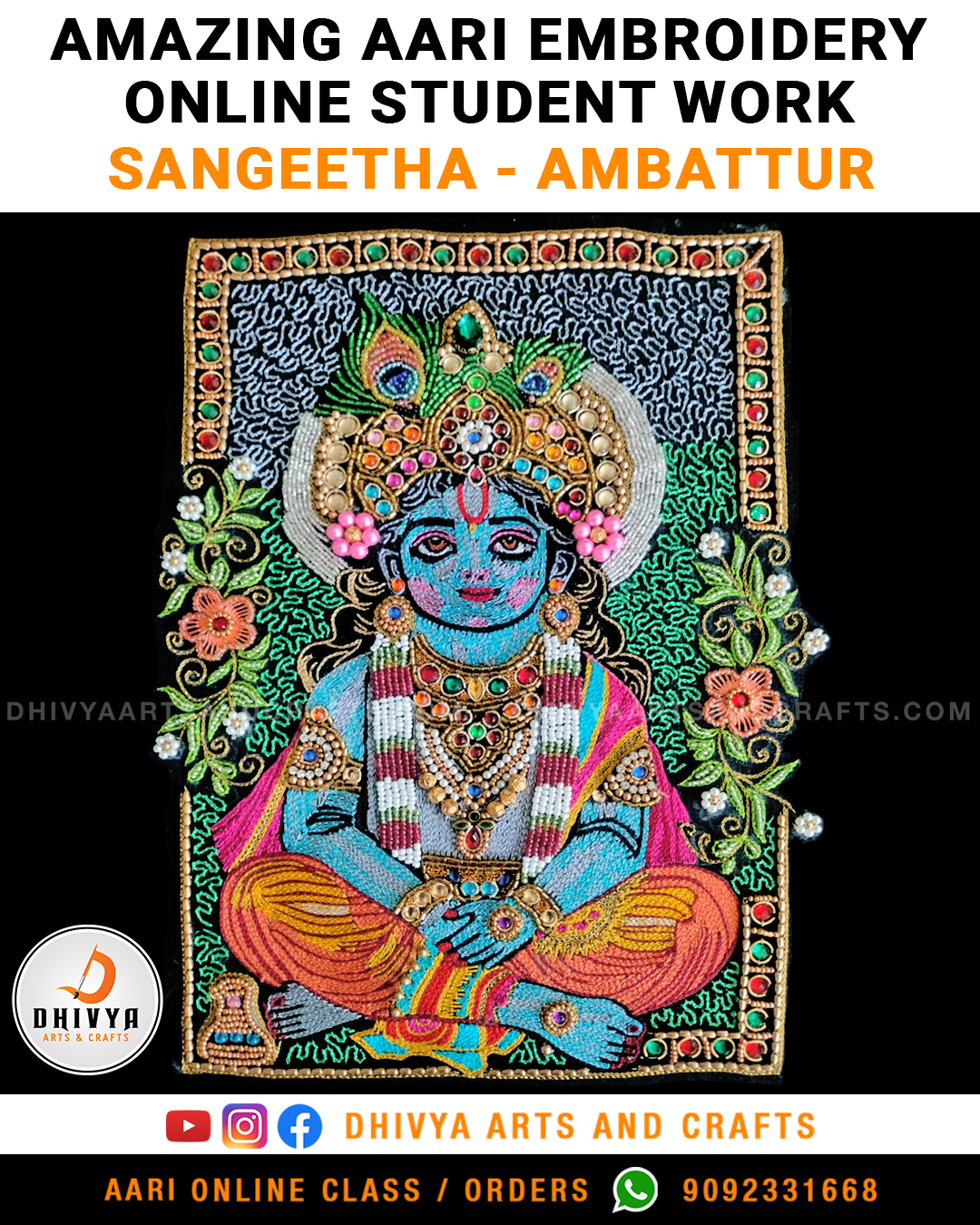 Amazing Aari Work by SAngeetha - Chennai